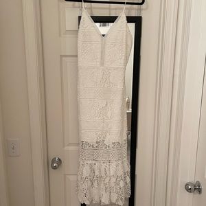 White JAUS midi dress. Size 6.